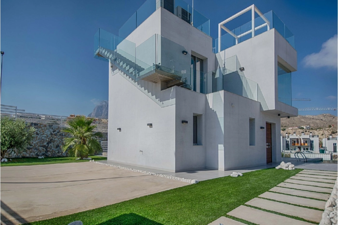 villa in Finestrat(URBANIZACIONES) for sale, built area 124 m², air-condition, plot area 540 m², 3 bedroom, 3 bathroom, swimming-pool, ref.: AM-561DA-3700-2