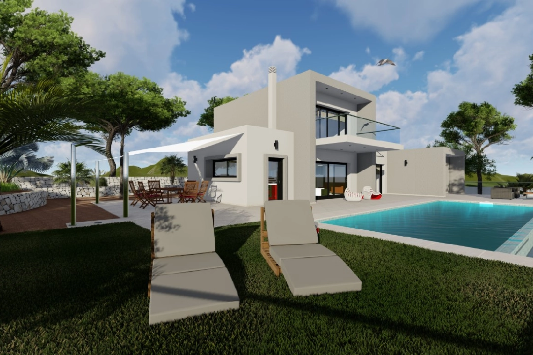 villa in Benissa(Fustera) for sale, built area 160 m², air-condition, plot area 1000 m², 3 bedroom, 2 bathroom, swimming-pool, ref.: BP-3092BEN-3