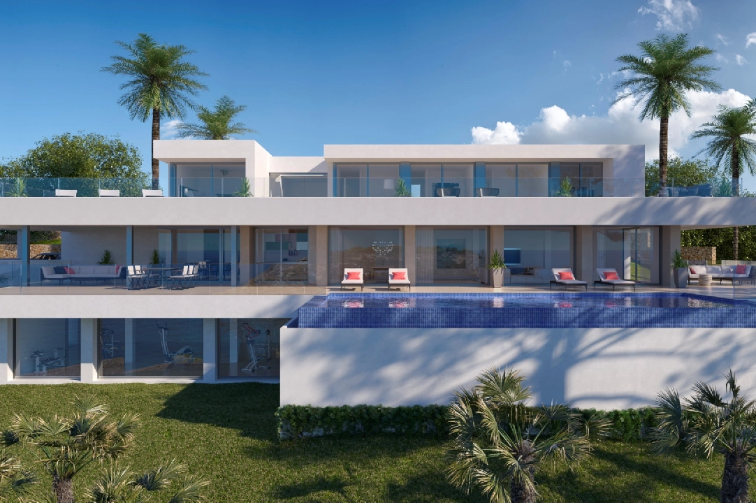 villa in Cumbre del Sol(Residencial Plus Jazmines) for sale, built area 404 m², plot area 2393 m², 6 bedroom, 7 bathroom, swimming-pool, ref.: VA-AJ066-2