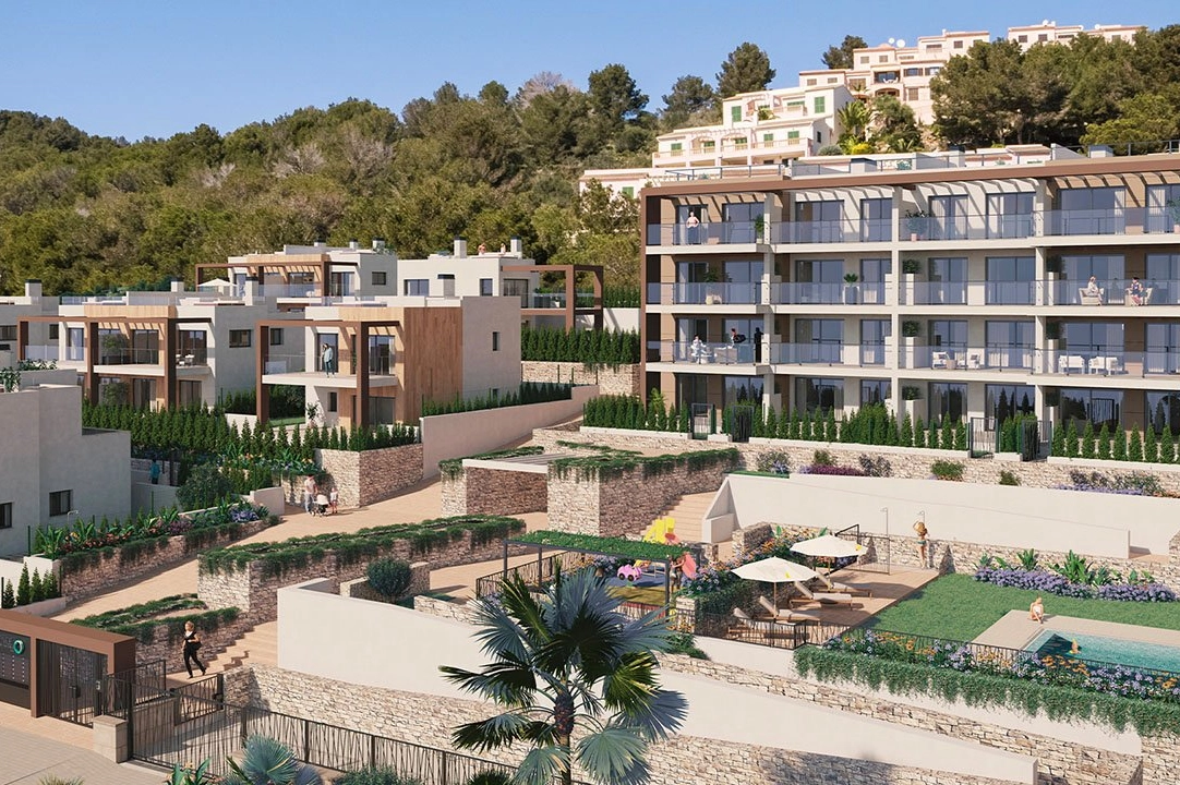 apartment on higher floor in Font de Sa Cala for sale, built area 138 m², condition first owner, air-condition, 3 bedroom, 2 bathroom, swimming-pool, ref.: HA-MLN-160-A02-4