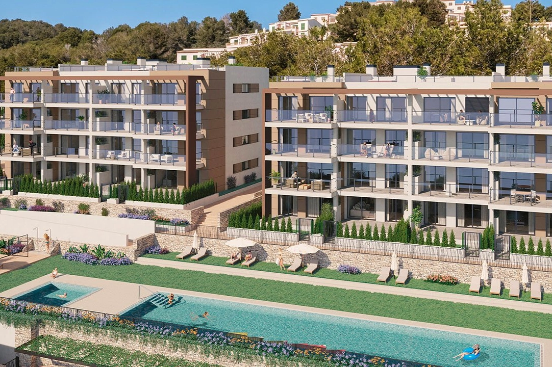 apartment on higher floor in Font de Sa Cala for sale, built area 138 m², condition first owner, air-condition, 3 bedroom, 2 bathroom, swimming-pool, ref.: HA-MLN-160-A02-5