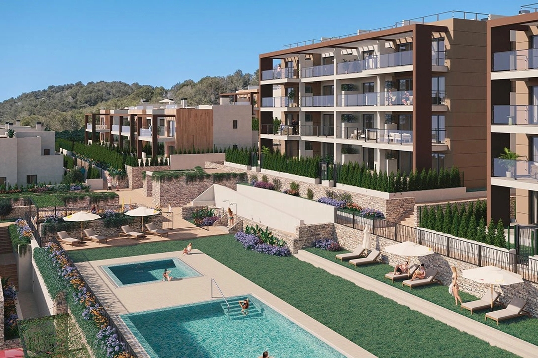 apartment on higher floor in Font de Sa Cala for sale, built area 138 m², condition first owner, air-condition, 3 bedroom, 2 bathroom, swimming-pool, ref.: HA-MLN-160-A02-7