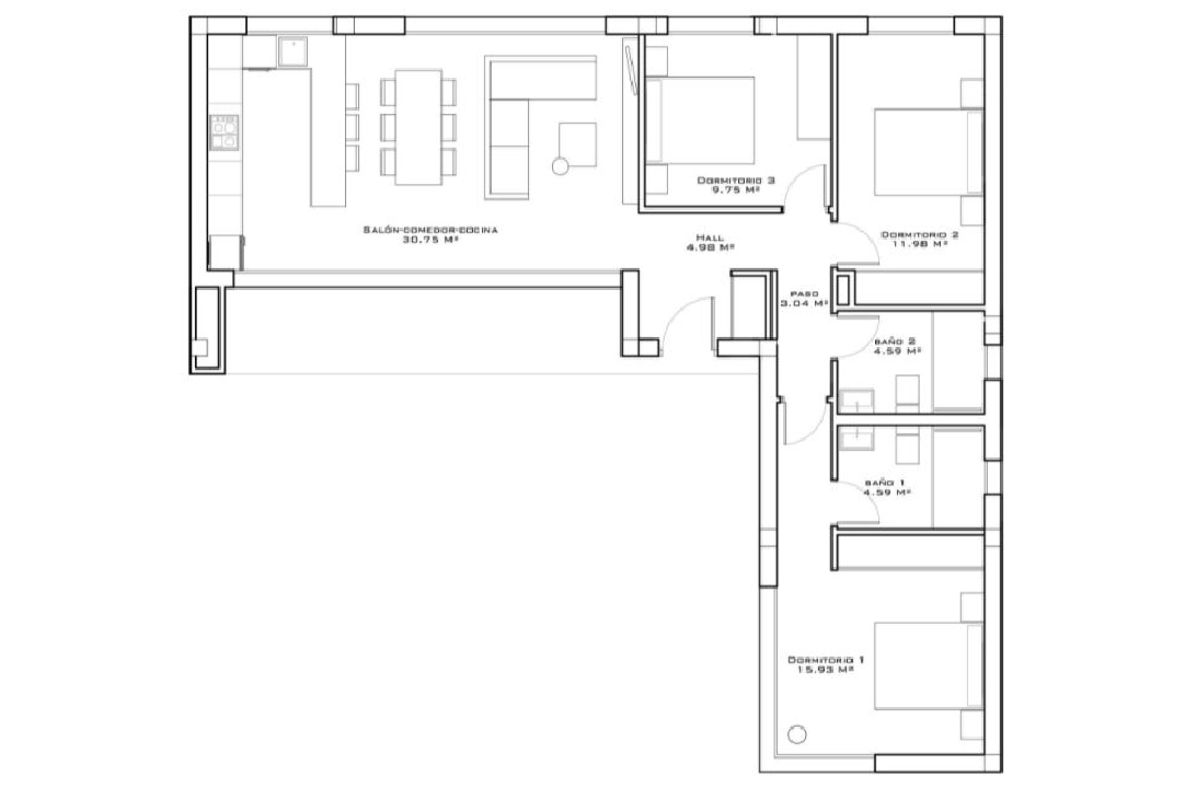 villa in Polop(Altos de Polop) for sale, built area 230 m², air-condition, plot area 429 m², 3 bedroom, 2 bathroom, swimming-pool, ref.: BP-3444POL-30