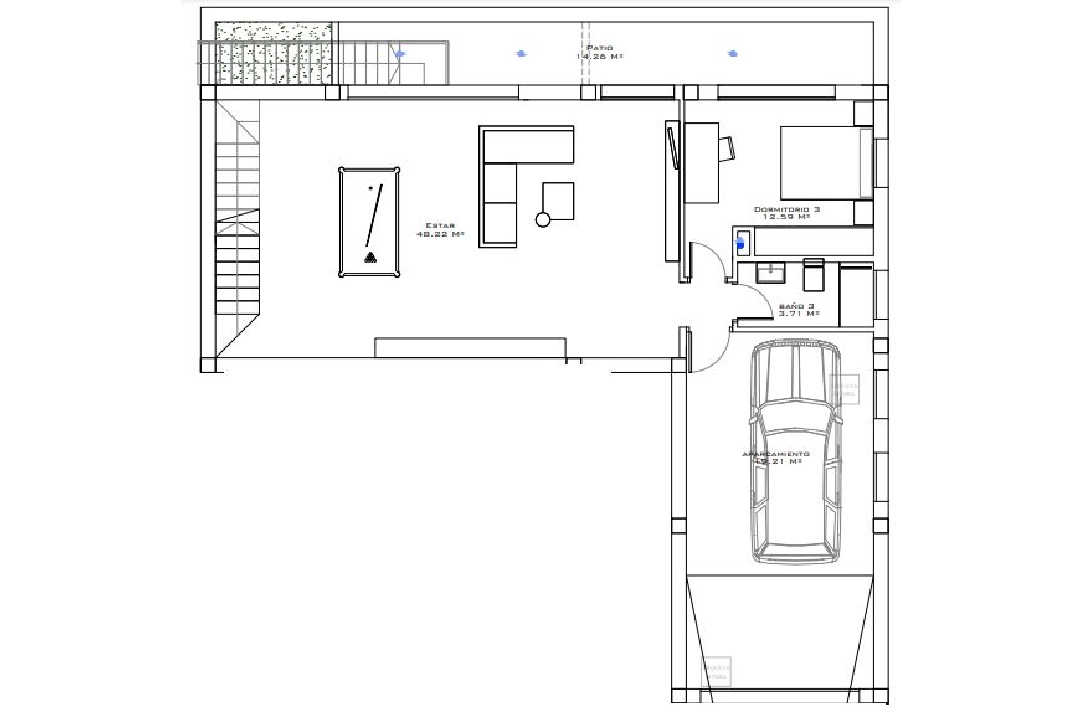 villa in Polop(Altos de Polop) for sale, built area 230 m², air-condition, plot area 429 m², 3 bedroom, 2 bathroom, swimming-pool, ref.: BP-3444POL-33