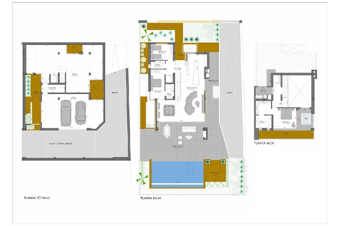 villa in Algorfa for sale, built area 399 m², condition first owner, + fussboden, air-condition, plot area 469 m², 3 bedroom, 3 bathroom, swimming-pool, ref.: HA-ARN-111-E02-11