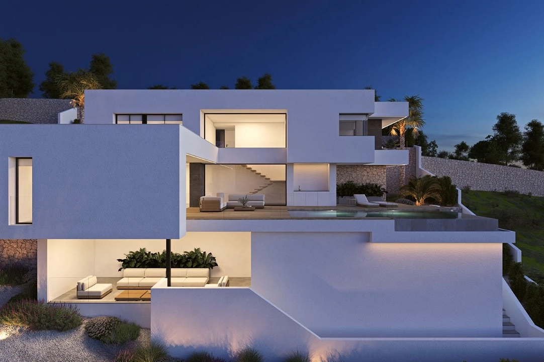 villa in Cumbre del Sol for sale, built area 469 m², condition first owner, + fussboden, air-condition, plot area 807 m², 3 bedroom, 2 bathroom, swimming-pool, ref.: HA-CDN-200-E15-8