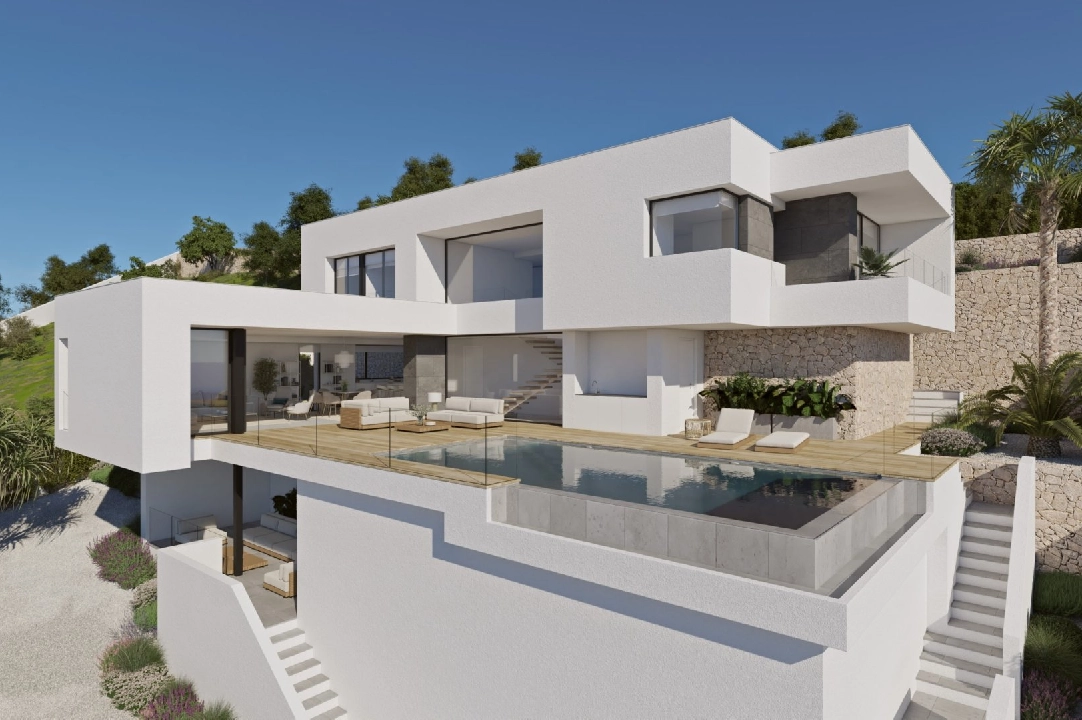 villa in Cumbre del Sol(Residencial Plus Jazmines) for sale, built area 198 m², plot area 807 m², 3 bedroom, 3 bathroom, swimming-pool, ref.: VA-AJ224-1