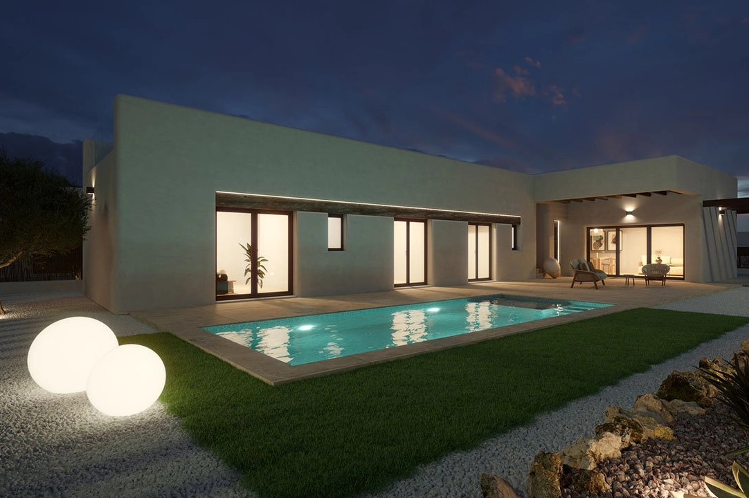 villa in Algorfa for sale, built area 283 m², condition first owner, air-condition, plot area 424 m², 3 bedroom, 2 bathroom, swimming-pool, ref.: HA-ARN-108-E02-11