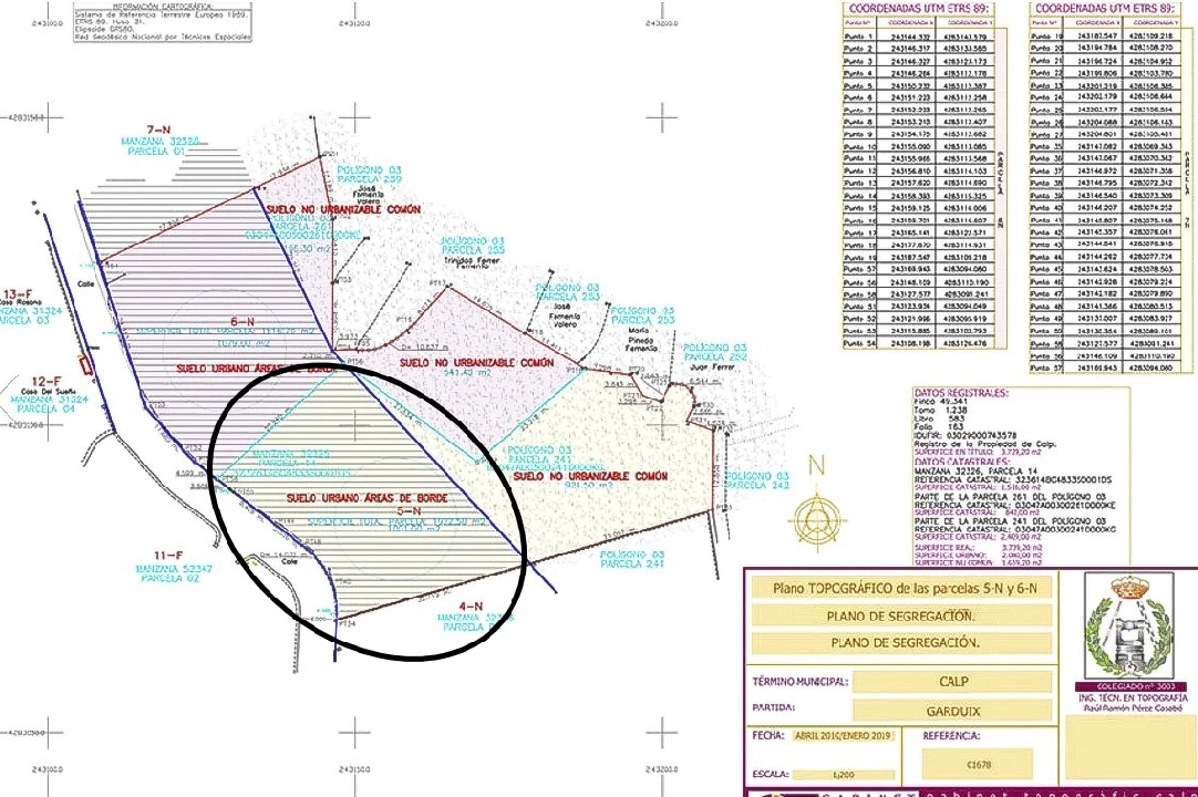 residential ground in Calpe(Partida Garduix) for sale, air-condition, plot area 3739 m², swimming-pool, ref.: BP-4304CAL-8