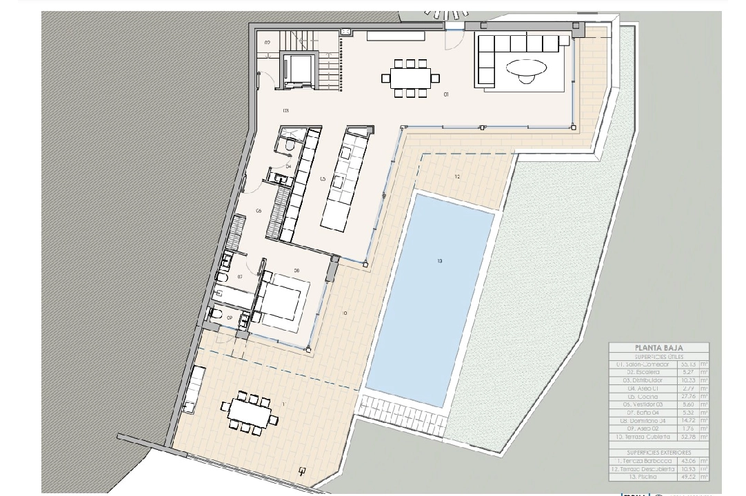 villa in Altea(Altea Hills) for sale, built area 610 m², air-condition, plot area 1302 m², 4 bedroom, 4 bathroom, swimming-pool, ref.: BP-3622ALT-27