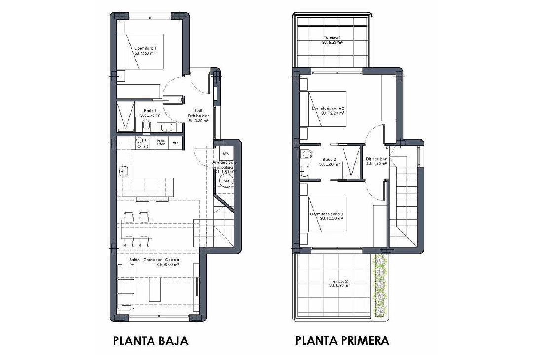 villa in Los Alcazares for sale, built area 109 m², condition first owner, plot area 184 m², 3 bedroom, 2 bathroom, swimming-pool, ref.: HA-LAN-431-E02-16