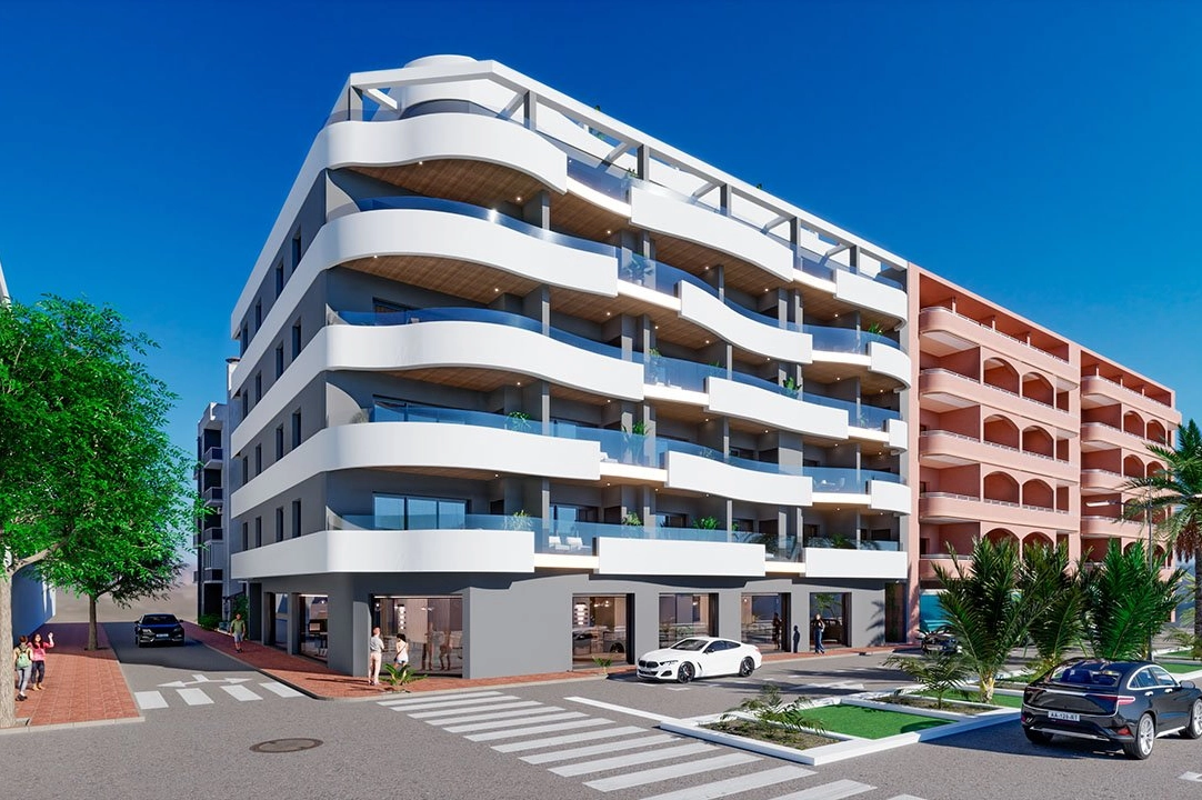 apartment on higher floor in Torrevieja for sale, built area 82 m², condition first owner, 2 bedroom, 2 bathroom, swimming-pool, ref.: HA-TON-203-A01-1