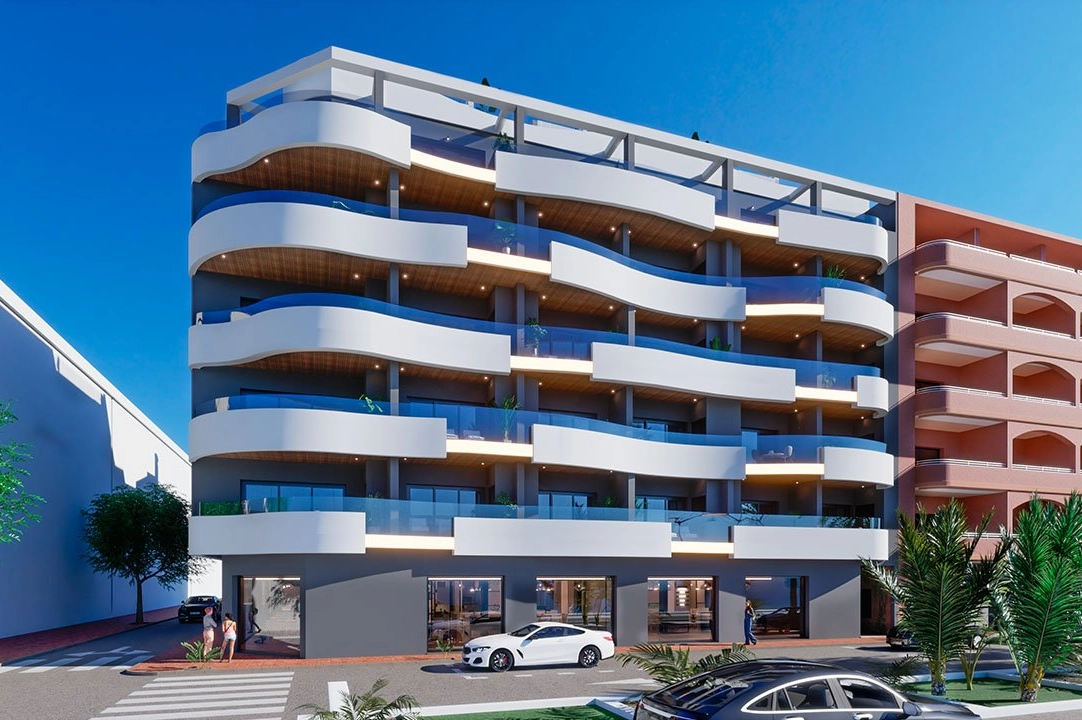 apartment on higher floor in Torrevieja for sale, built area 82 m², condition first owner, 2 bedroom, 2 bathroom, swimming-pool, ref.: HA-TON-203-A01-2