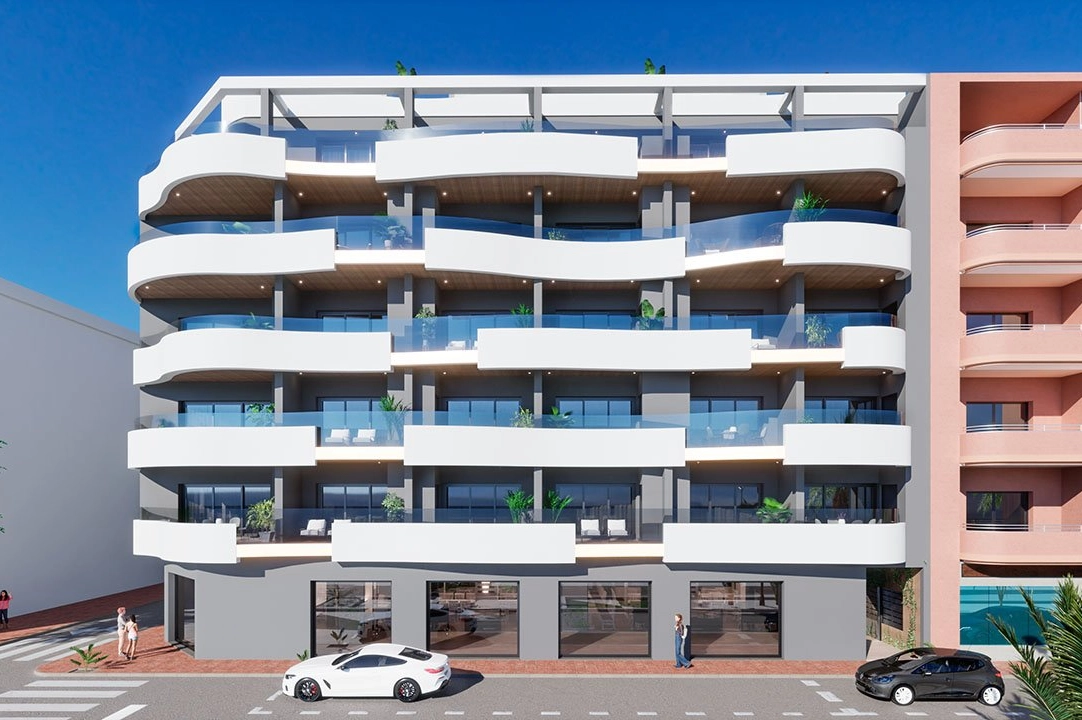 apartment on higher floor in Torrevieja for sale, built area 82 m², condition first owner, 2 bedroom, 2 bathroom, swimming-pool, ref.: HA-TON-203-A01-4