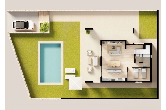 Villa in Finestrat(Balcon de Finestrat) zu verkaufen, Wohnfläche 157 m², Grundstück 489 m², 4 Schlafzimmer, 3 Badezimmer, Pool, ref.: TW-BREEZE-75-11