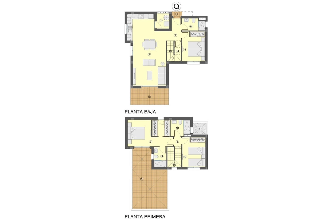 villa in Busot for sale, built area 159 m², condition first owner, 3 bedroom, 3 bathroom, swimming-pool, ref.: HA-BUN-122-E02-6