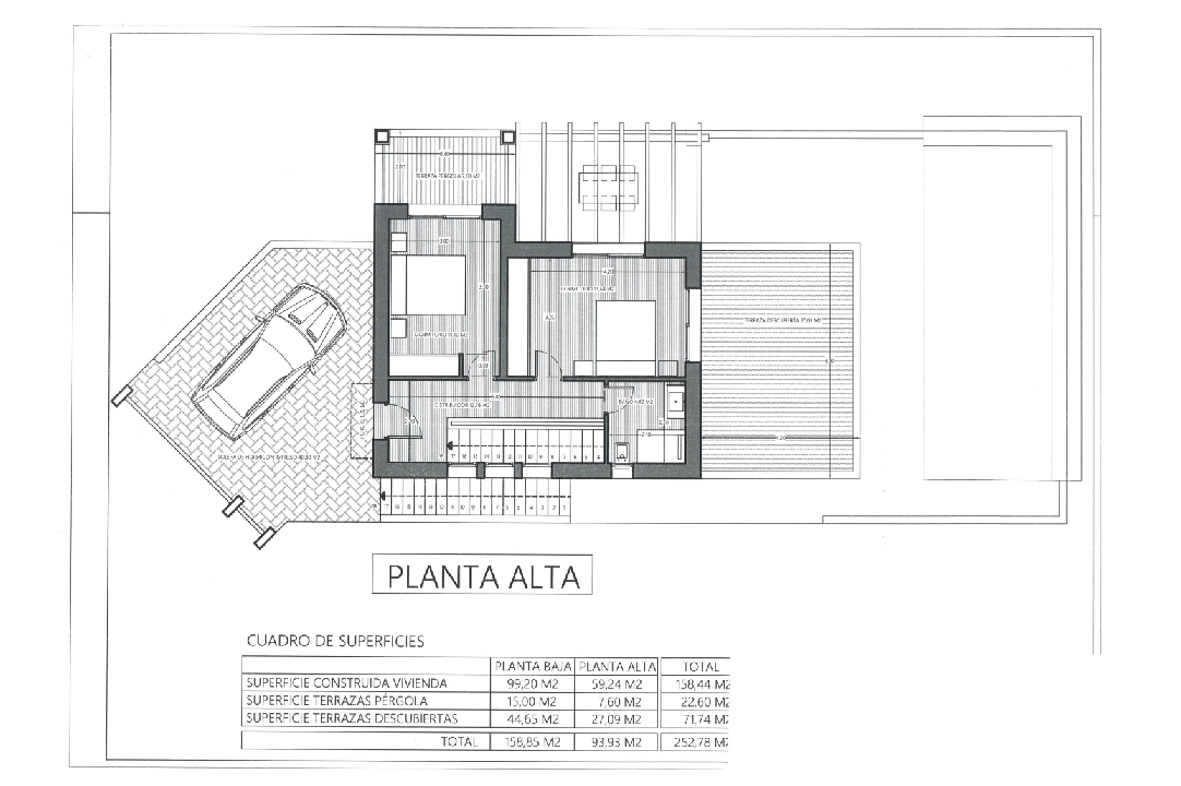 villa in Pedreguer(Monte Solana I) for sale, built area 252 m², year built 2025, air-condition, plot area 608 m², 3 bedroom, 2 bathroom, swimming-pool, ref.: UM-UV-SERPIS-27