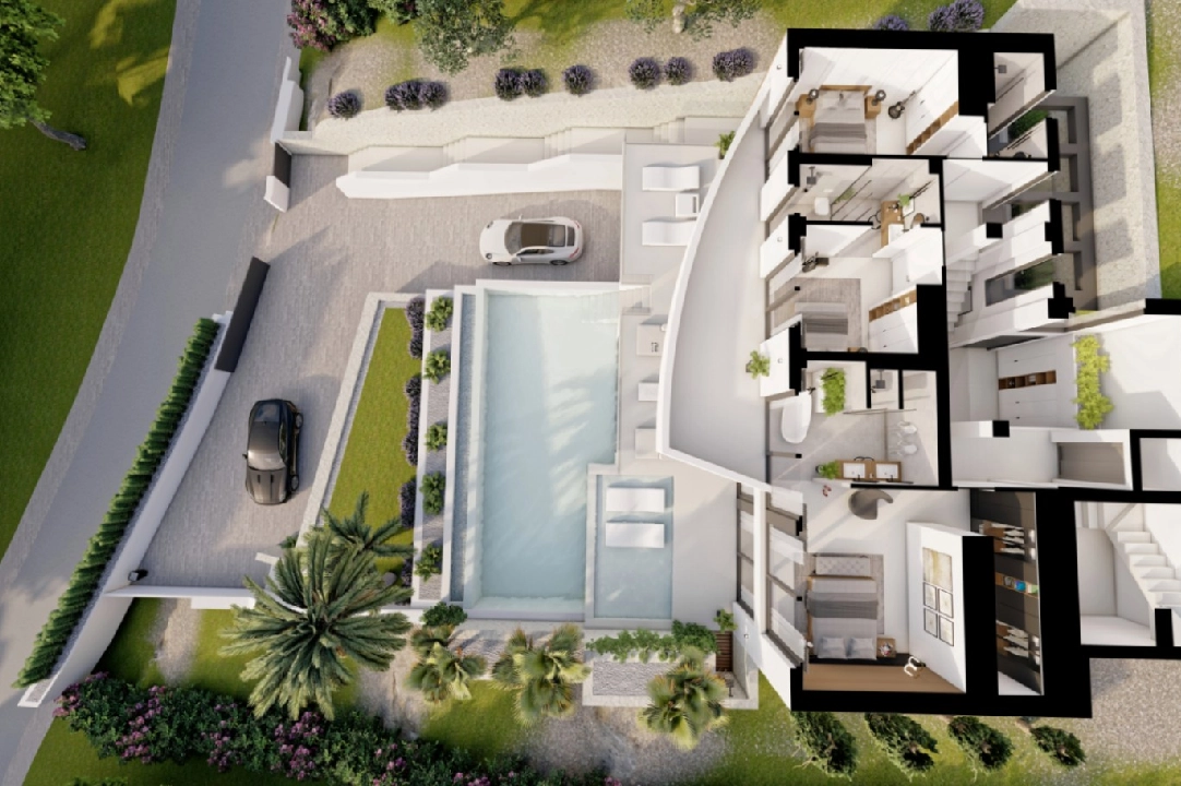 villa in Altea for sale, built area 540 m², year built 2024, air-condition, plot area 1270 m², 4 bedroom, 4 bathroom, swimming-pool, ref.: BI-AL.H-031-2