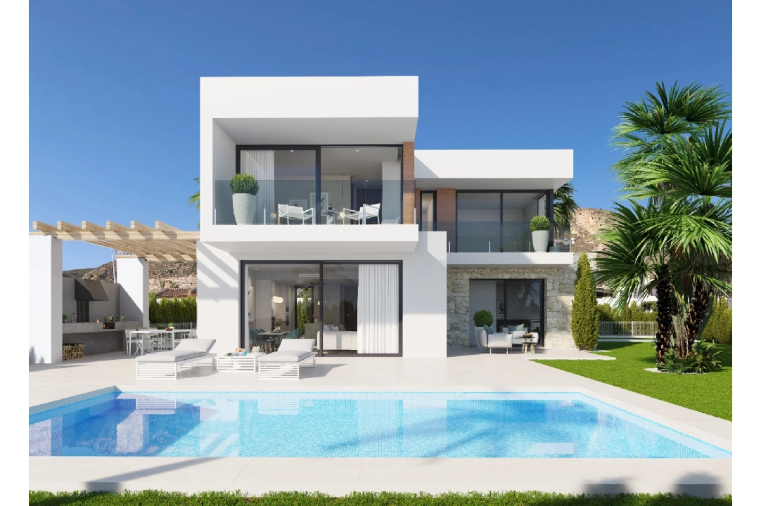 villa in Finestrat for sale, built area 423 m², year built 2024, + KLIMA, air-condition, plot area 578 m², 4 bedroom, 3 bathroom, swimming-pool, ref.: BI-AL.H-033-1