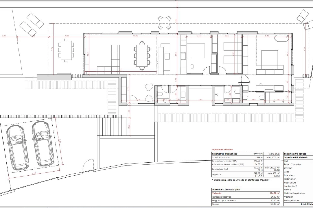 villa in Denia for sale, built area 176 m², year built 2023, air-condition, plot area 1514 m², 3 bedroom, 3 bathroom, swimming-pool, ref.: BI-DE.H-008-27