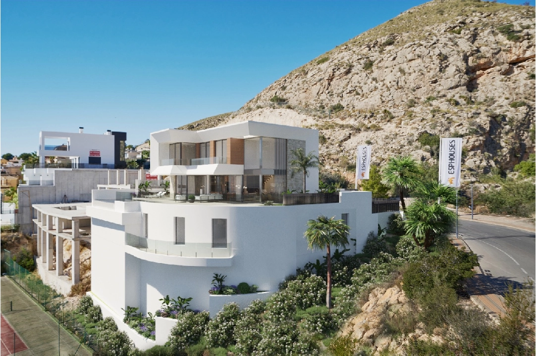 villa in Finestrat for sale, built area 526 m², year built 2024, air-condition, plot area 598 m², 5 bedroom, 5 bathroom, swimming-pool, ref.: BI-AL.H-035-14