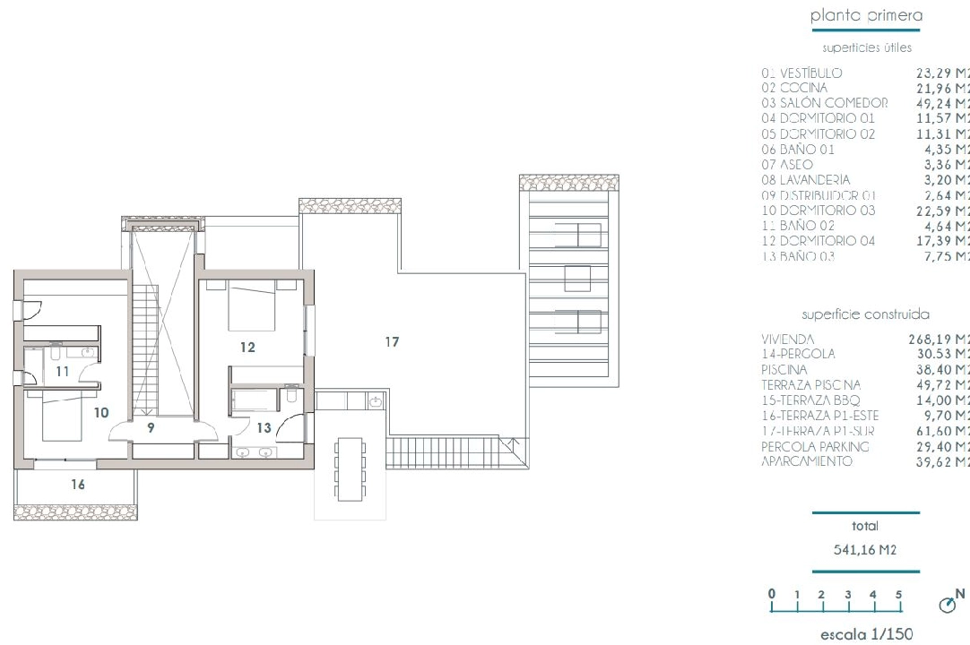 villa in Moraira for sale, built area 268 m², air-condition, plot area 800 m², 4 bedroom, 3 bathroom, swimming-pool, ref.: BI-MT.H-793-13