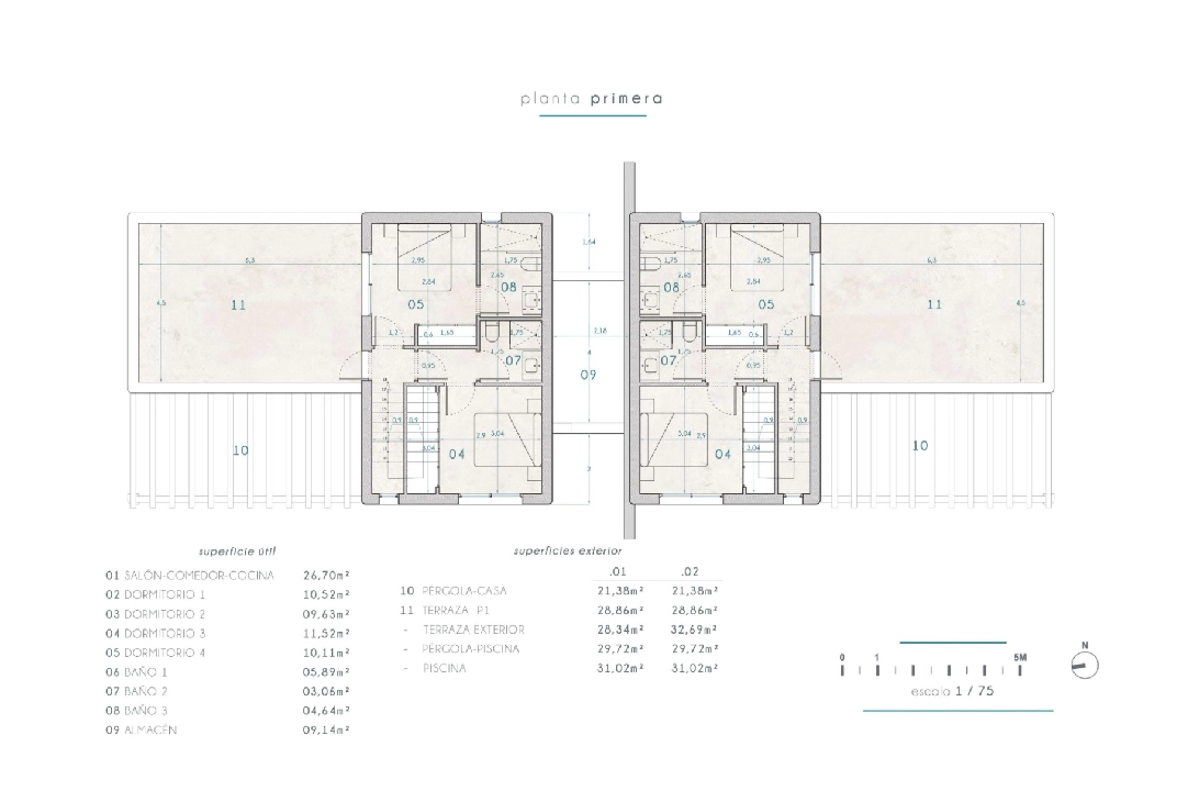 villa in Benissa for sale, built area 265 m², + KLIMA, air-condition, plot area 519 m², 4 bedroom, 3 bathroom, swimming-pool, ref.: BI-MT.H-794-16