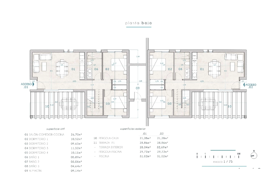 villa in Benissa for sale, built area 265 m², + KLIMA, air-condition, plot area 519 m², 4 bedroom, 3 bathroom, swimming-pool, ref.: BI-MT.H-794-17