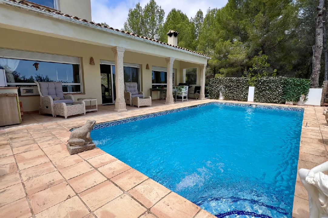 villa in Denia-La Sella for sale, built area 250 m², year built 1997, condition neat, + central heating, air-condition, plot area 6652 m², 4 bedroom, 3 bathroom, swimming-pool, ref.: FK-0724-3