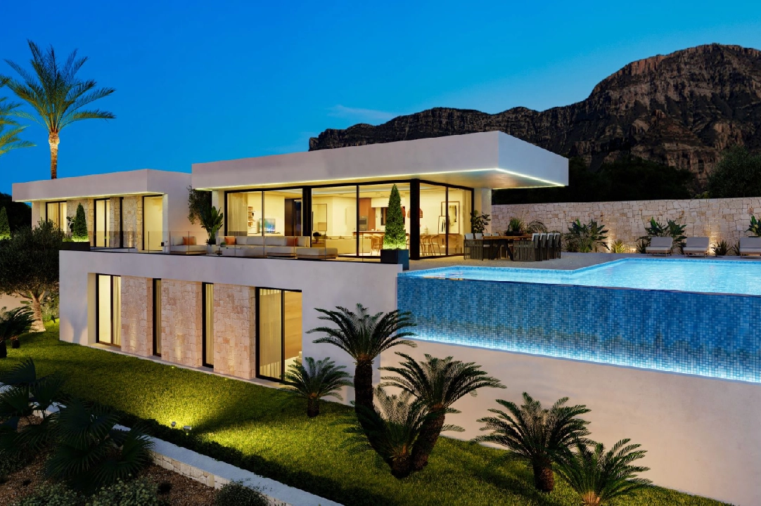 villa in Denia(San Juan) for sale, built area 322 m², year built 2026, + central heating, air-condition, plot area 1600 m², 4 bedroom, 4 bathroom, swimming-pool, ref.: AS-0524-12