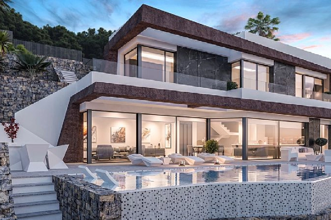 villa in Calpe(Maryvilla) for sale, built area 349 m², air-condition, plot area 630 m², 4 bedroom, 5 bathroom, swimming-pool, ref.: CA-H-1777-AMB-10