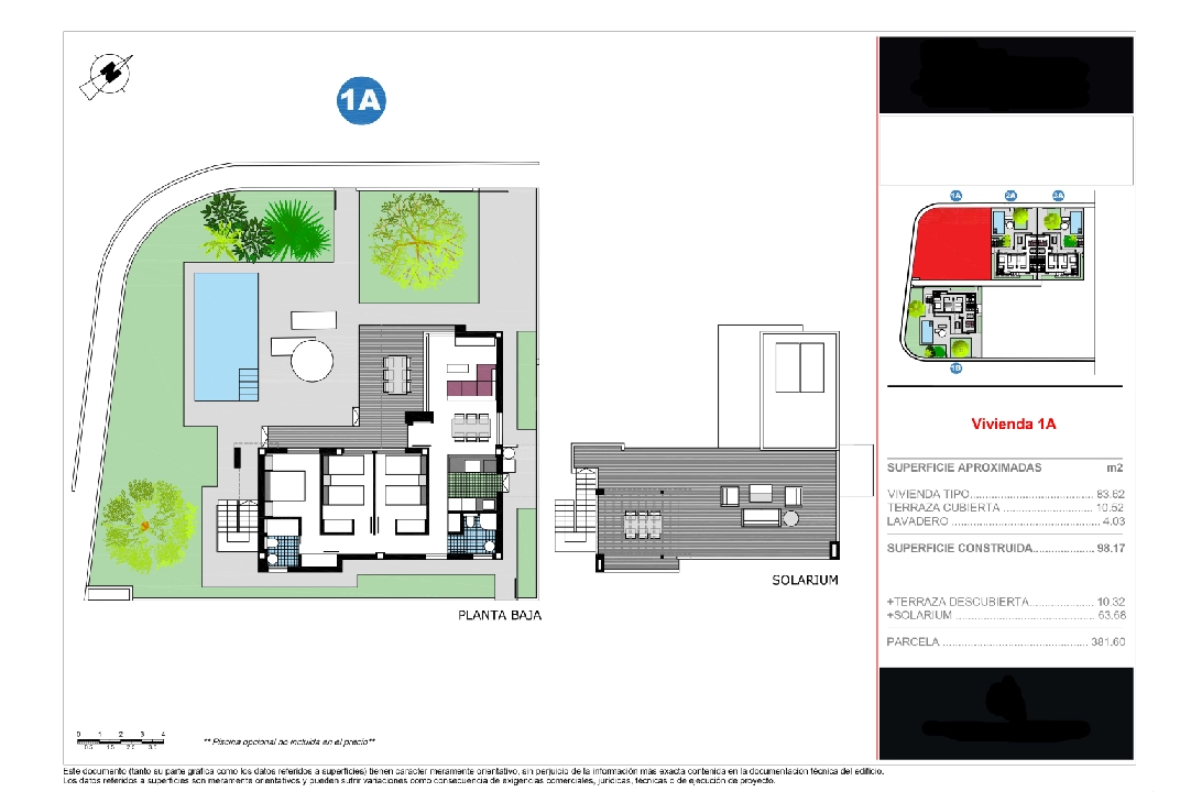 villa in Els Poblets for sale, built area 84 m², year built 2025, air-condition, plot area 382 m², 3 bedroom, 2 bathroom, ref.: VPD-Villas-1A-2