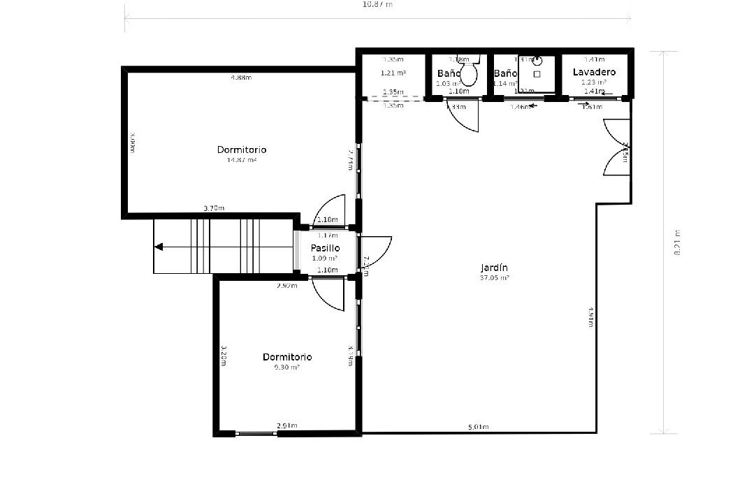 apartment in Moraira(Moraira Centre) for sale, built area 110 m², plot area 440 m², 4 bedroom, 1 bathroom, ref.: CA-A-1789-AMBE-32