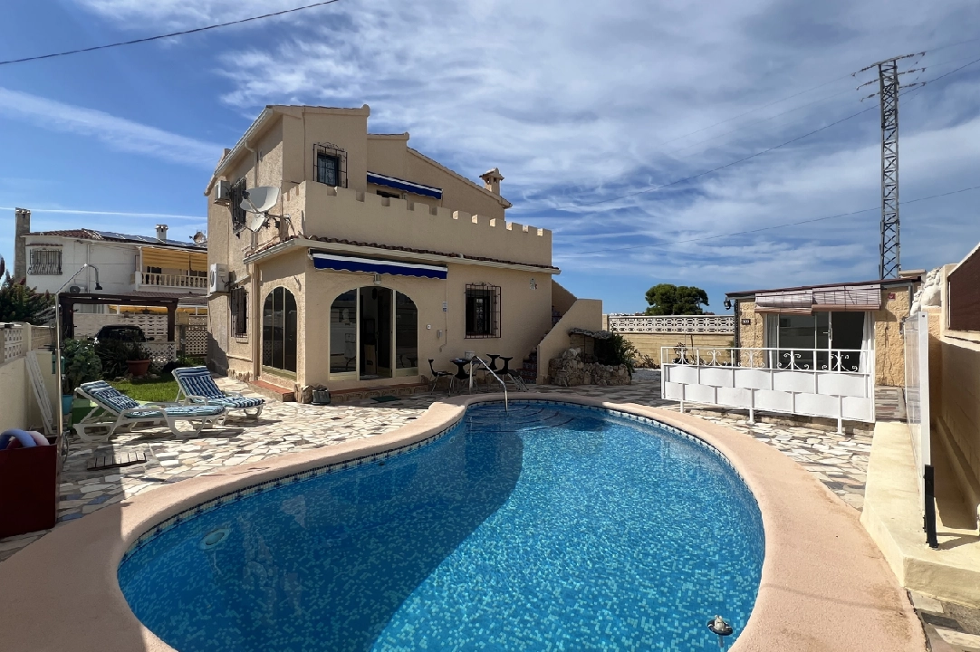 villa in Els Poblets for sale, built area 124 m², year built 1982, + floor heating, air-condition, plot area 419 m², 4 bedroom, 2 bathroom, swimming-pool, ref.: RG-0424-21