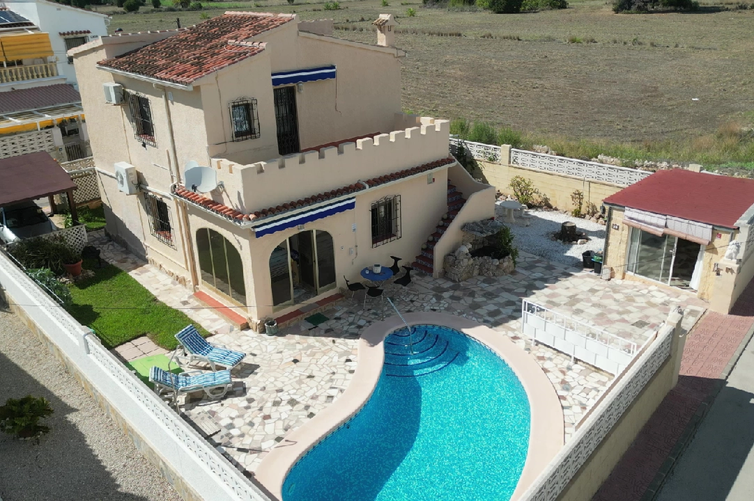 villa in Els Poblets for sale, built area 124 m², year built 1982, + floor heating, air-condition, plot area 419 m², 4 bedroom, 2 bathroom, swimming-pool, ref.: RG-0424-3