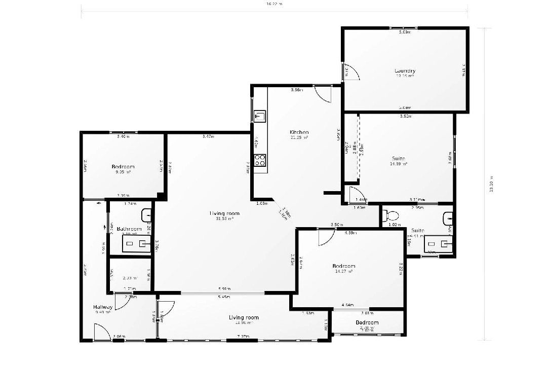 villa in Calpe(Pla roig) for sale, built area 145 m², air-condition, plot area 800 m², 3 bedroom, 2 bathroom, swimming-pool, ref.: COB-3377-10535-48