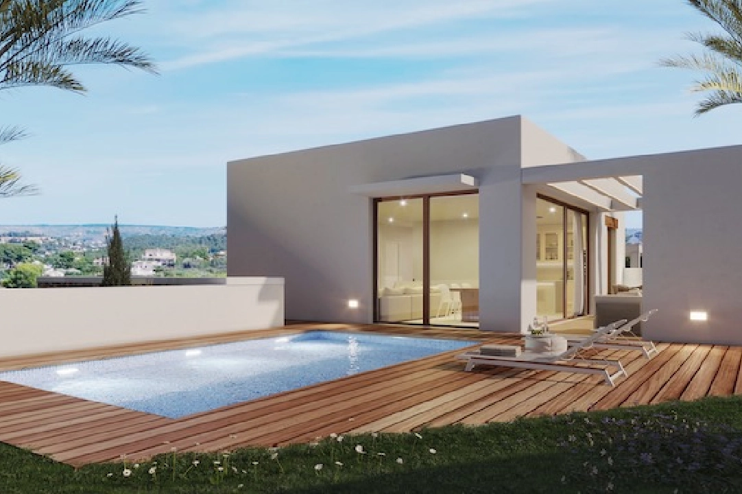 villa in Javea(Villes del vent) for sale, built area 170 m², air-condition, plot area 1000 m², 3 bedroom, 2 bathroom, swimming-pool, ref.: CA-H-1799-AMBI-1