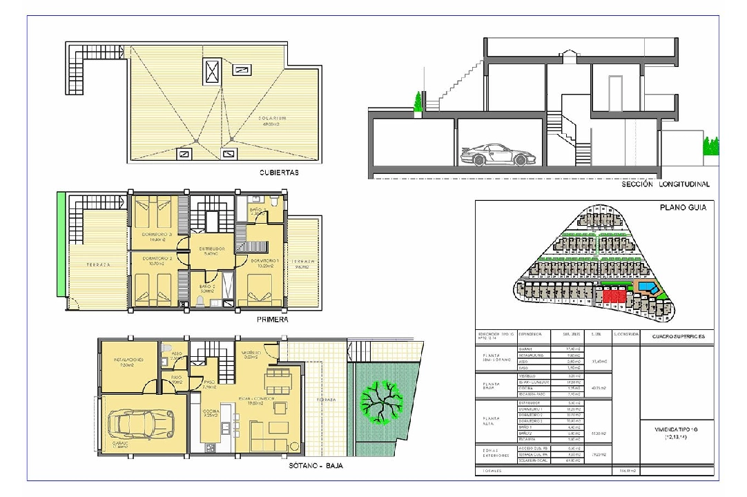 terraced house in Orito for sale, built area 218 m², condition first owner, 3 bedroom, 2 bathroom, swimming-pool, ref.: HA-OTN-110-R01-1