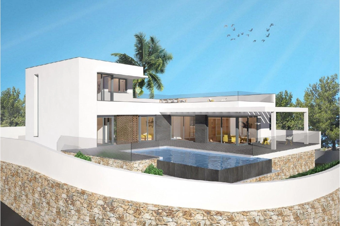 villa in Moraira for sale, built area 415 m², year built 2016, air-condition, plot area 817 m², 3 bedroom, 2 bathroom, swimming-pool, ref.: AM-10898DA-10