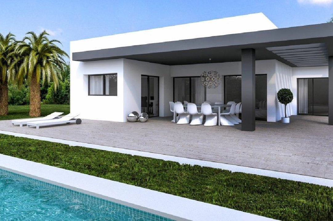 villa in Pedreguer for sale, built area 92 m², year built 2025, air-condition, plot area 725 m², 2 bedroom, 2 bathroom, swimming-pool, ref.: AM-11102DA-1