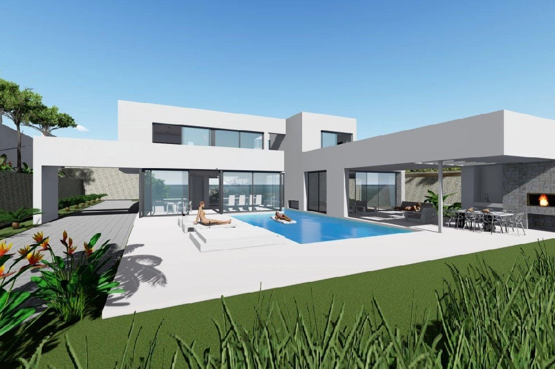 villa in Calpe for sale, built area 370 m², year built 2019, air-condition, plot area 1252 m², 4 bedroom, 4 bathroom, swimming-pool, ref.: AM-11348DA-1