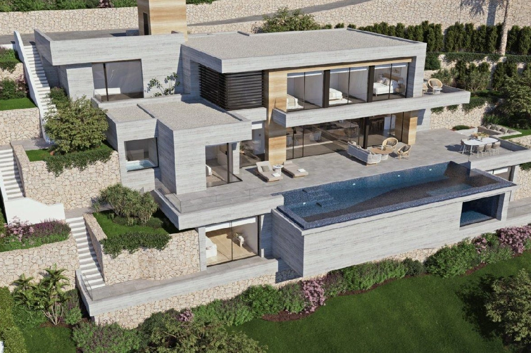 villa in Benissa for sale, built area 474 m², year built 2021, air-condition, plot area 1565 m², 4 bedroom, 4 bathroom, swimming-pool, ref.: AM-11597DA-6