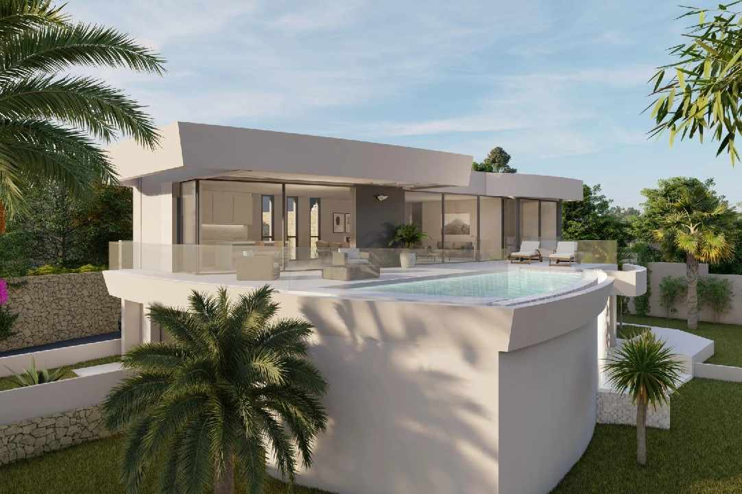 villa in Calpe for sale, built area 273 m², year built 2022, air-condition, plot area 805 m², 4 bedroom, 4 bathroom, swimming-pool, ref.: AM-11772DA-1