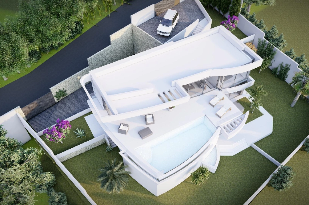 villa in Calpe for sale, built area 273 m², year built 2022, air-condition, plot area 805 m², 4 bedroom, 4 bathroom, swimming-pool, ref.: AM-11772DA-10