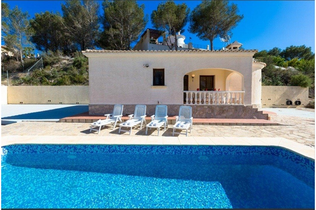 villa in Calpe for sale, built area 90 m², + stove, air-condition, plot area 800 m², 3 bedroom, 1 bathroom, swimming-pool, ref.: AM-11853DR-1