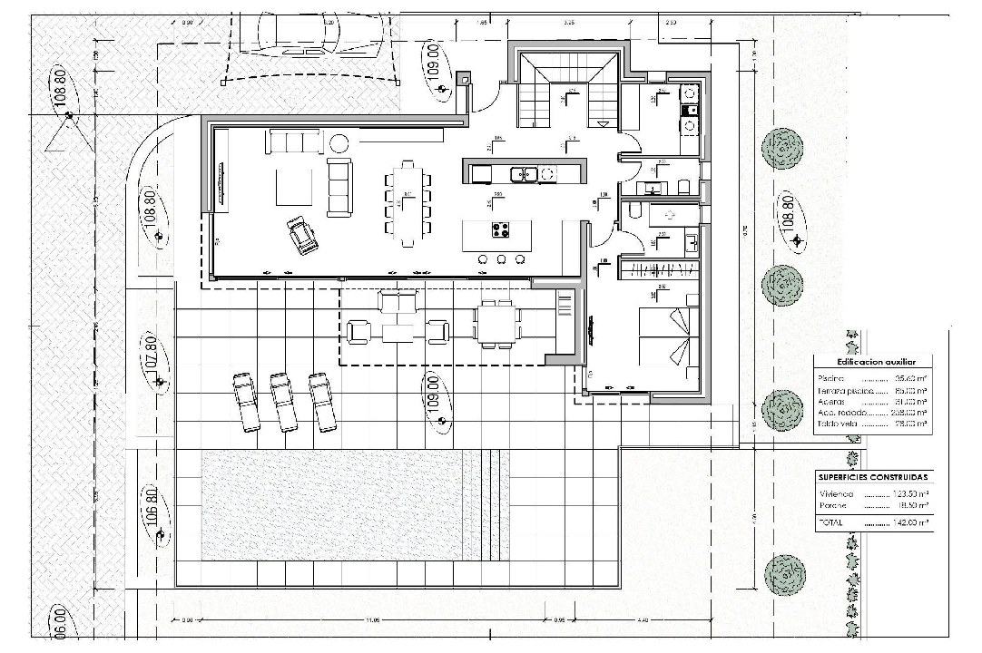 villa in Calpe for sale, built area 209 m², year built 2024, air-condition, plot area 1000 m², 3 bedroom, 3 bathroom, swimming-pool, ref.: AM-11967DA-9