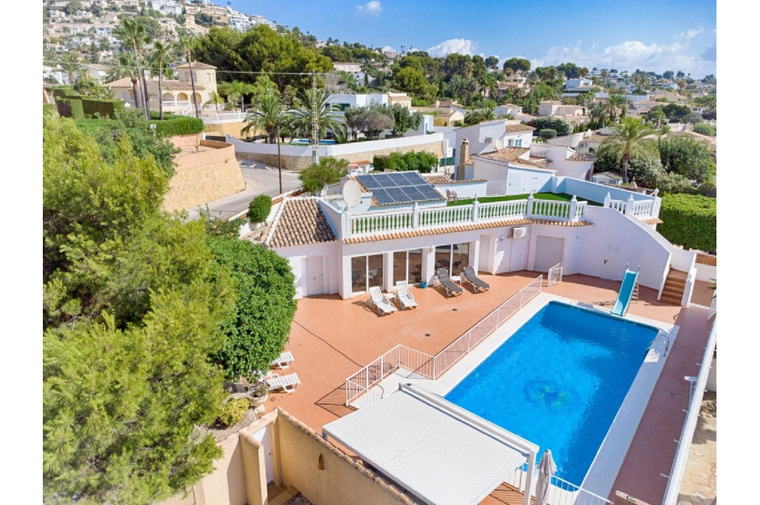 villa in Moraira for sale, built area 176 m², air-condition, plot area 1050 m², 4 bedroom, 2 bathroom, swimming-pool, ref.: AM-12011DA-1