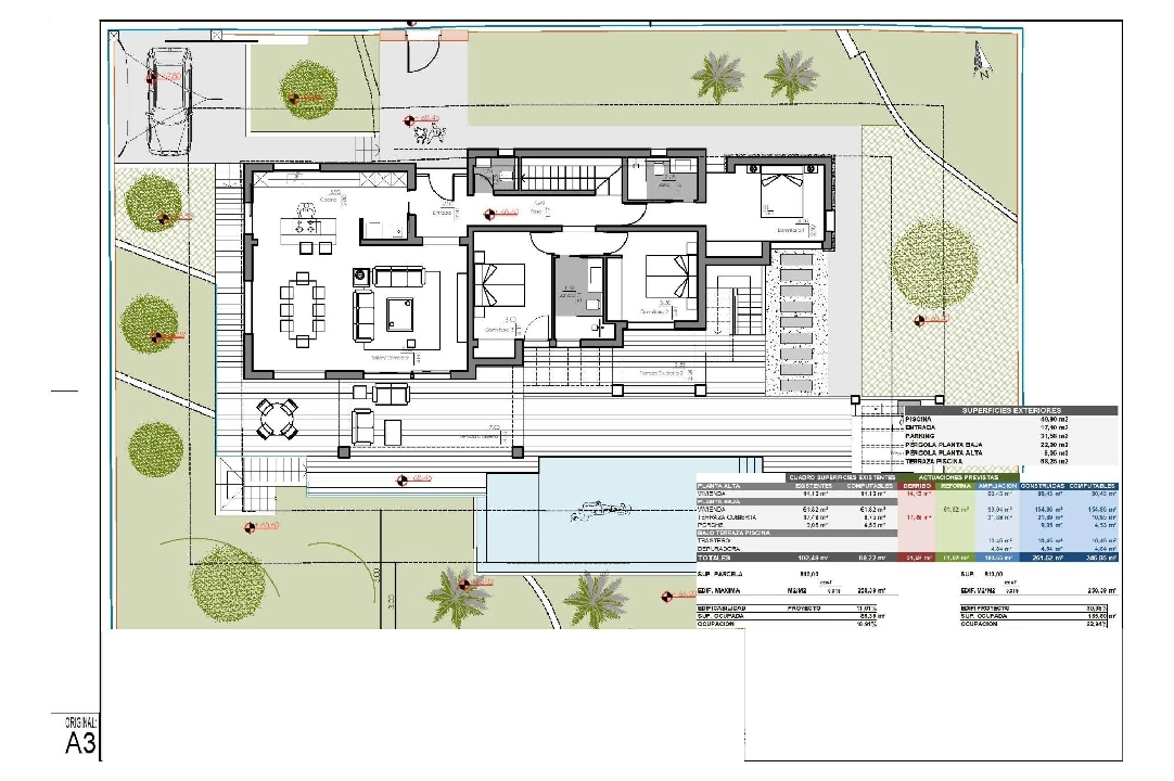 villa in Moraira for sale, built area 261 m², year built 2023, air-condition, plot area 810 m², 4 bedroom, 3 bathroom, swimming-pool, ref.: AM-12027DA-19