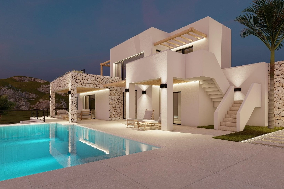 villa in Moraira for sale, built area 261 m², year built 2023, air-condition, plot area 810 m², 4 bedroom, 3 bathroom, swimming-pool, ref.: AM-12027DA-2