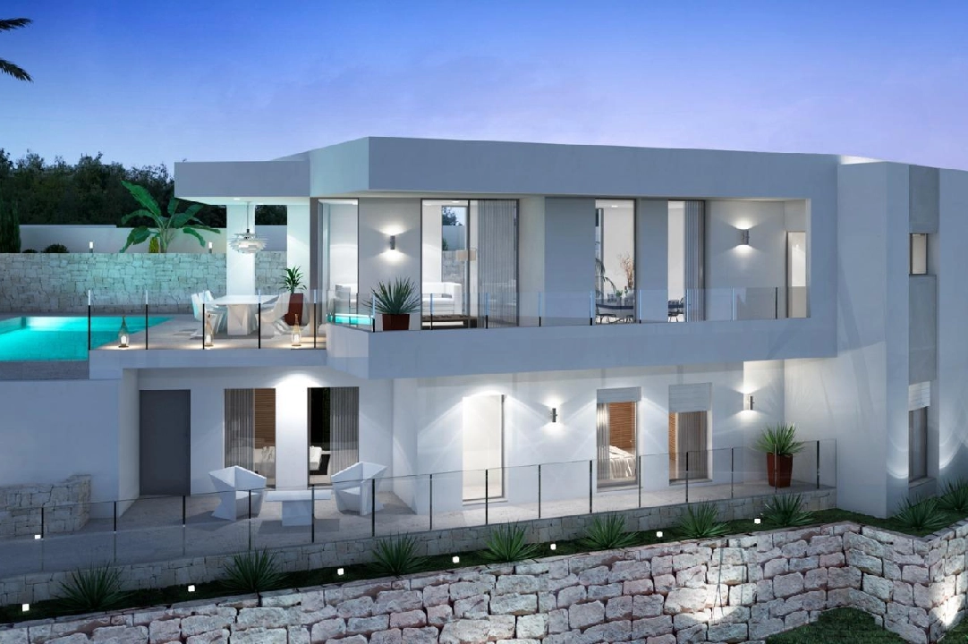 villa in Moraira for sale, built area 286 m², year built 2024, air-condition, plot area 800 m², 3 bedroom, 2 bathroom, swimming-pool, ref.: AM-12126DA-1